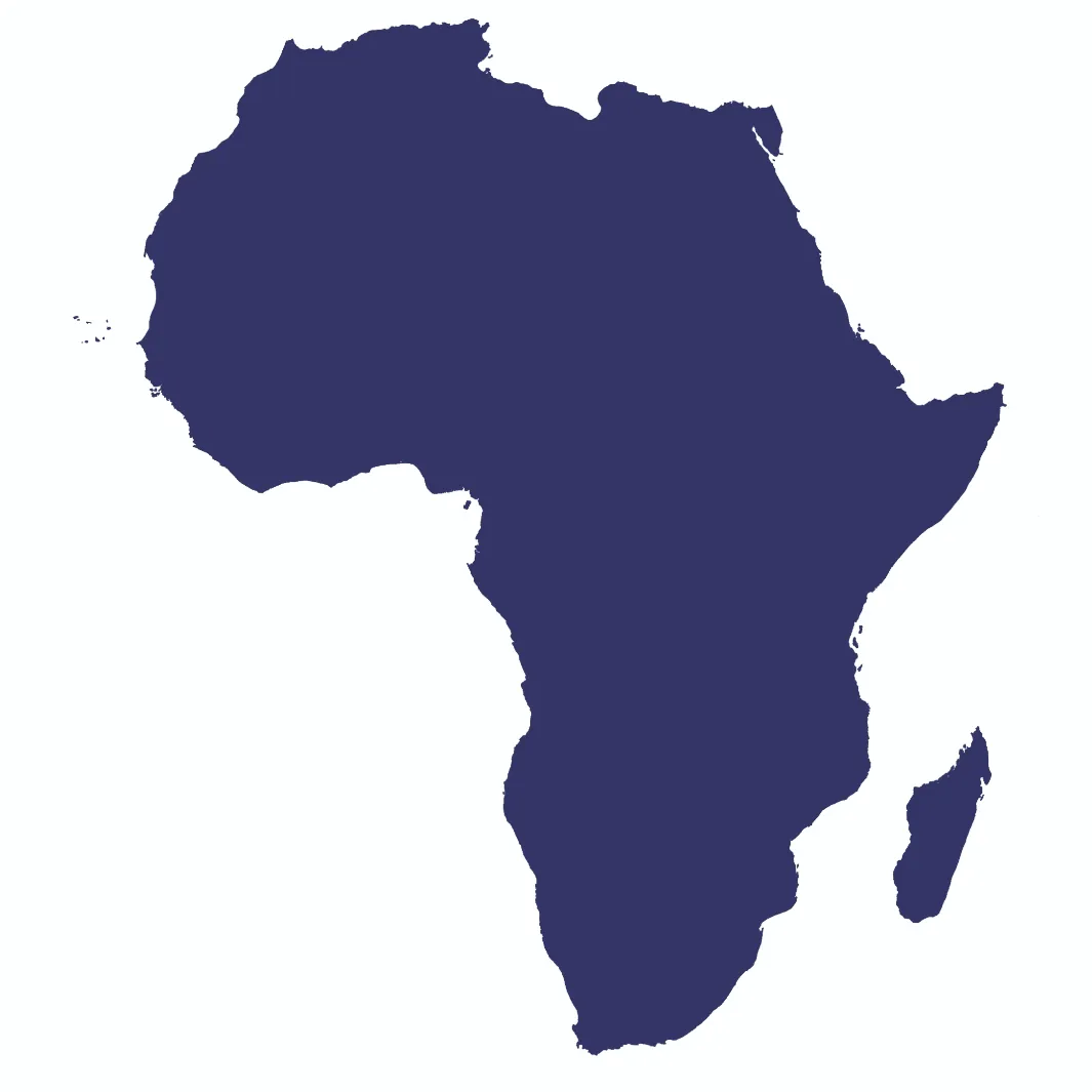 Outline map of Africa